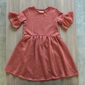 Tucker and Tate Rust Glitter Heart Dress